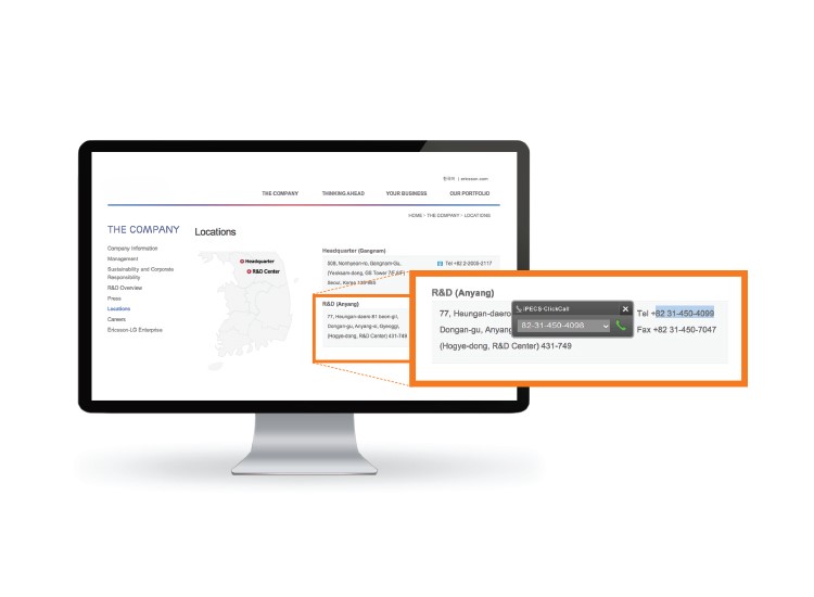 Application iPECS Clickcall